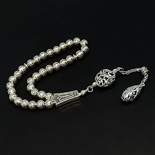 antique silver plated collection-worry beads-prayer beads-tesbih-tasbih-tasbeeh-misbaha-masbaha-subha-sebha-sibha (antique si
