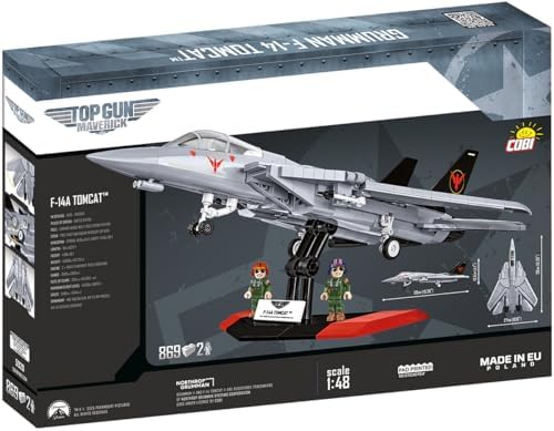 cobi grumman f-14 tomcat top gun™, 1:48 scale, close-up detail