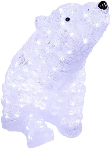 northlight 18.5" led lighted commercial grade acrylic polar on a desk or shelf