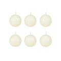3 Inch Pale Ivory Ball Candles