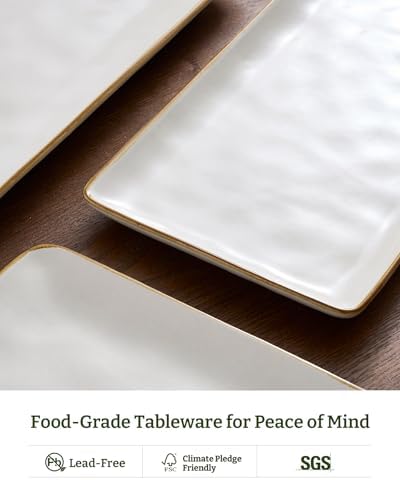 famiware serving platters set of 3 sizes showing dimensions