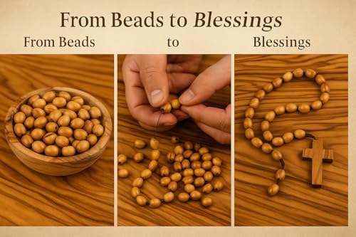 prayer beads for sale olivewood 10mm oval (500, view 9