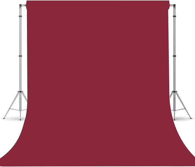 Wine Red Photography Backdrop for Photoshoot, Photo Backdrop Curtain, Perfect Wine Red Backdrops for Party Portrait Photoshoots Video Studio 10FTx10FT