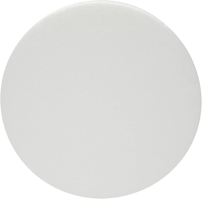 Juvale Thick Foam Discs - 12 x 12 x 1 In, White, 6-Pack - Circle Foam for Flowers Bouquet & DIY Craft Projects