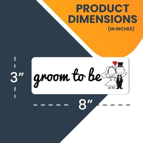 Magnet Me Up Groom to Be Magnet Decal, 3x8 Inches Heavy Duty Automotive Magnet for Car Truck SUV