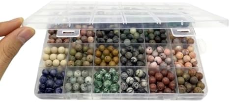 8mm natural gemstone beads,1mm hole adult jewelry making on a desk or shelf
