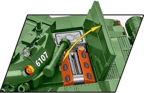 cobi armed forces t-72 (east germany/soviet) tank building, front angle view