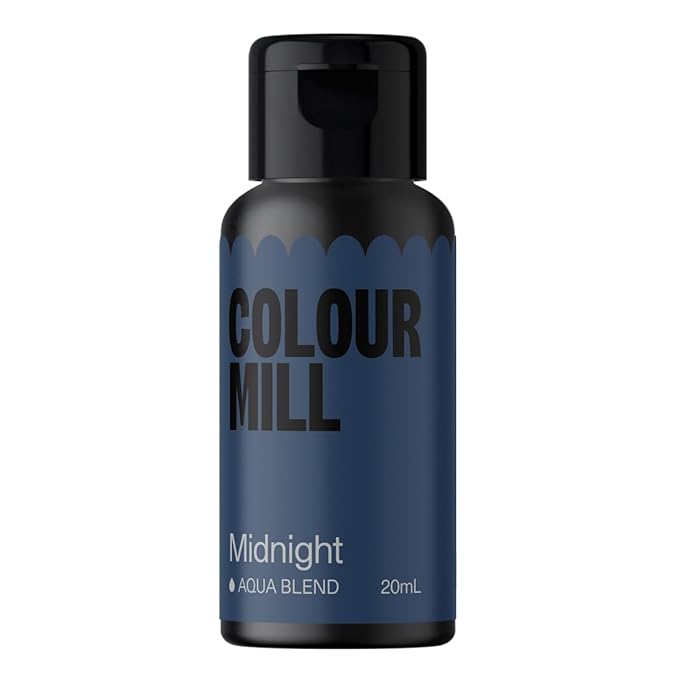 Colour Mill Aqua Blend Water-Based Food Coloring, 20 Milliliters Midnight
