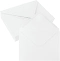 50 Pack 5x7 Envelopes Letter Size, White A7 Envelopes Self Seal for Wedding Invitation, Envelope 5.4x7.6 for Greeting Cards, Photos, Baby Shower, Graduation, Thank You Cards, Announcements
