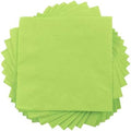 JAM PAPER Medium Lunch Napkins - 6 1/2 x 6 1/2 - Lime Green - 50/Pack