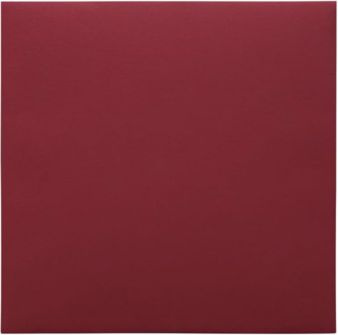 LUXPaper Square Invitation Envelopes | Peel & Press | 5" x 5" | Holiday Red | 60lb. Text | 50 Qty