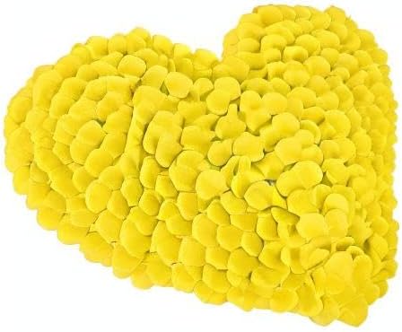 1000 Pcs Artificial Fake Rose Petals,Flower Petals for Romantic Night, Engagement, Party, Wedding, Event Flower Decorations, in Bulk(Yellow)