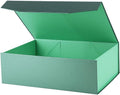green magnetic large gift box with lid, 13x9x4, main product view