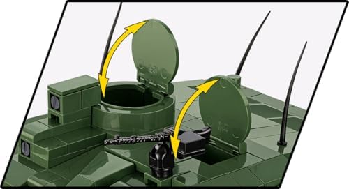 cobi armed forces challenger 2 tank building set, view 9