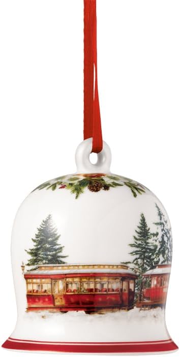 Villeroy & Boch Annual Christmas Edition Bell Ornament, Premium Porcelain, Limited Edition, Dated 2025 Bell Shaped Christmas Ornament
