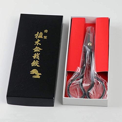 Wazakura Satsuki Bonsai Scissors 7in, Japanese Carbon Steel Pruning Shears