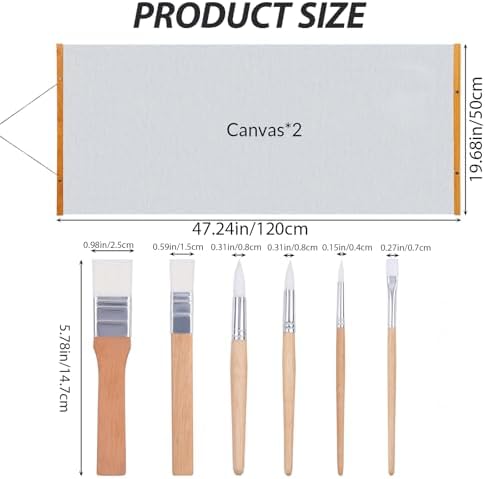 magic canvas paint with water,includes 2 interchangeable canvas, close-up detail