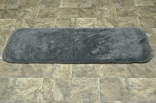 garland rug finest luxury dark gray 22 in., front angle view