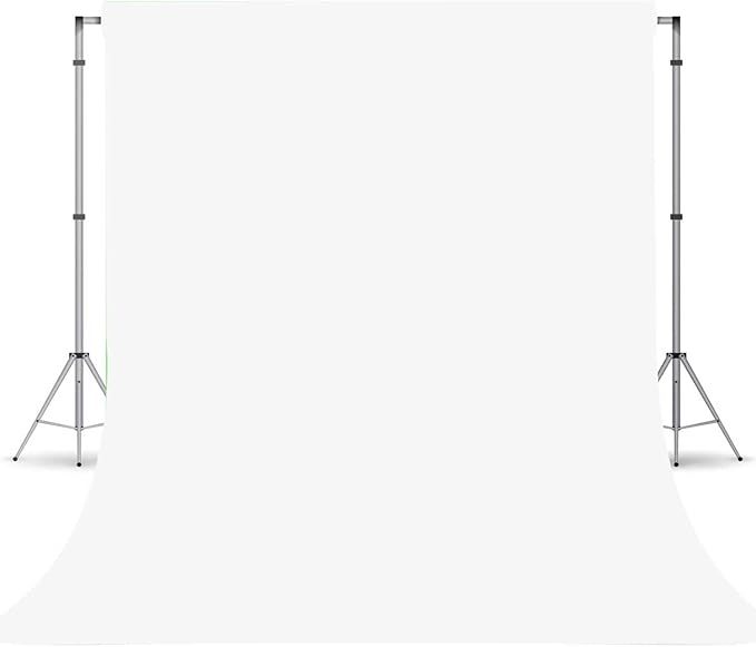 White Photography Backdrop for Photoshoot, Photo Backdrop Curtain, White Backdrops for Party Portrait Photoshoots Video Studio 6FTx9FT