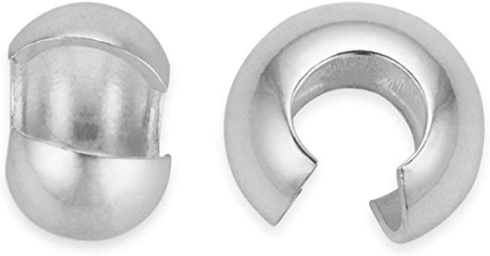 adabele real 925 sterling silver 4mm small crimp, main product view