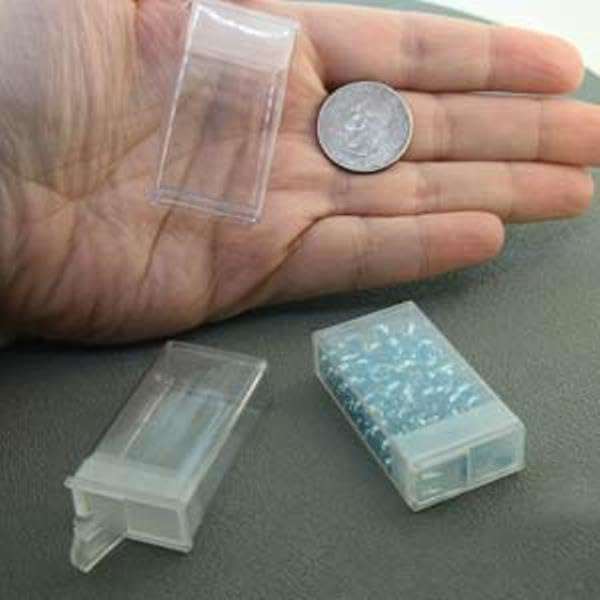 set of 10 colors - miyuki size 11/0 on a desk or shelf
