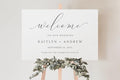 Wedding Welcome Sign, Welcome to our Wedding Sign, Modern Minimalist Wedding Sign, Wedding Reception Signs