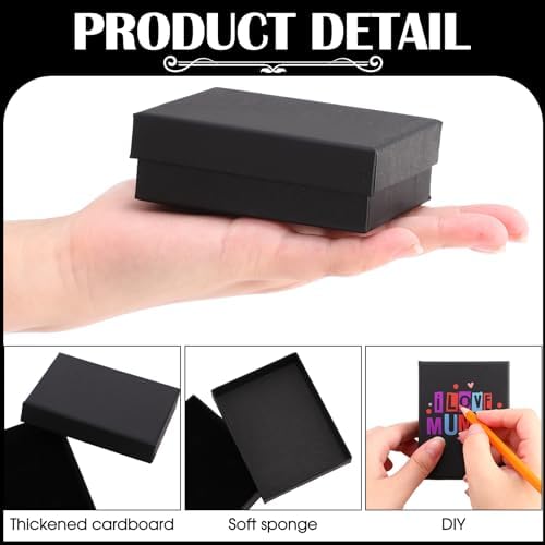 sasylvia 72 pcs jewelry boxes with cushion storage on a desk or shelf