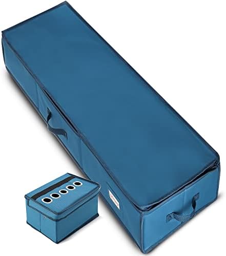 hearth & harbor wrapping paper storage container on a desk or shelf