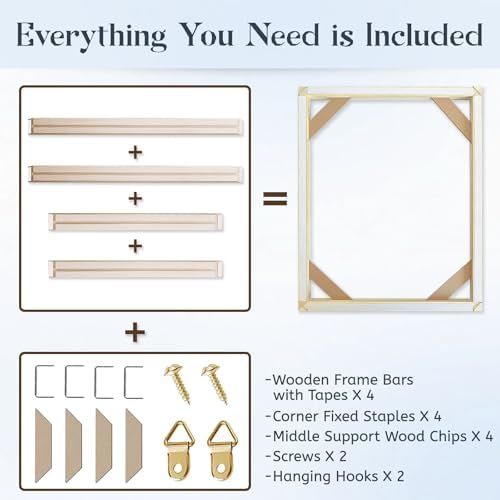 canvas stretcher bars 28x40 inches frame kit available, package contents
