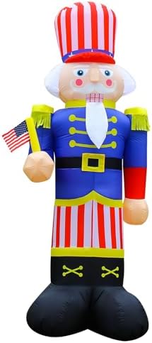 independence day inflatable nutcracker soldier yard decoration lighted, main product view