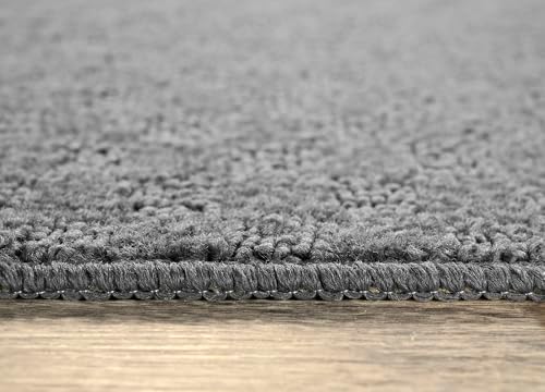 garland rug medallion 5' x 7' cinder gray, side view