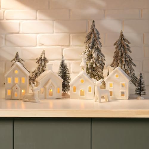 christmas decorations indoor - 9 piece christmas village, view 9