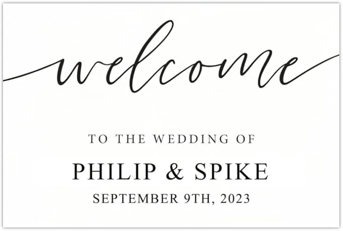 Wedding Welcome Sign - Welcome To The Wedding Sign - Personalized Wedding Sign - Wedding Décor