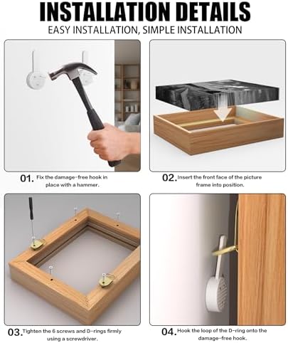 canvas floater frame for 1”–1.25”deep gallery wrapped canvas, view 9