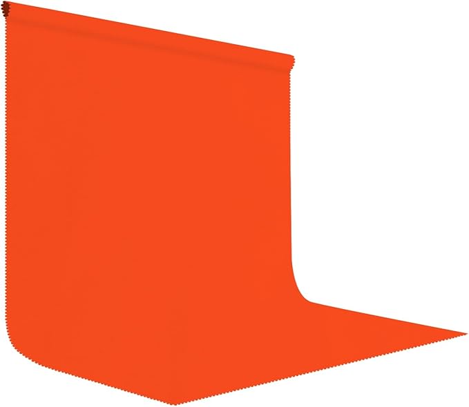 10x10FT Orange Abstract Backdrops Solid Orange Portrait Background for Photoshoot, for Photography, for Birthday,for TV Recording Photo Video