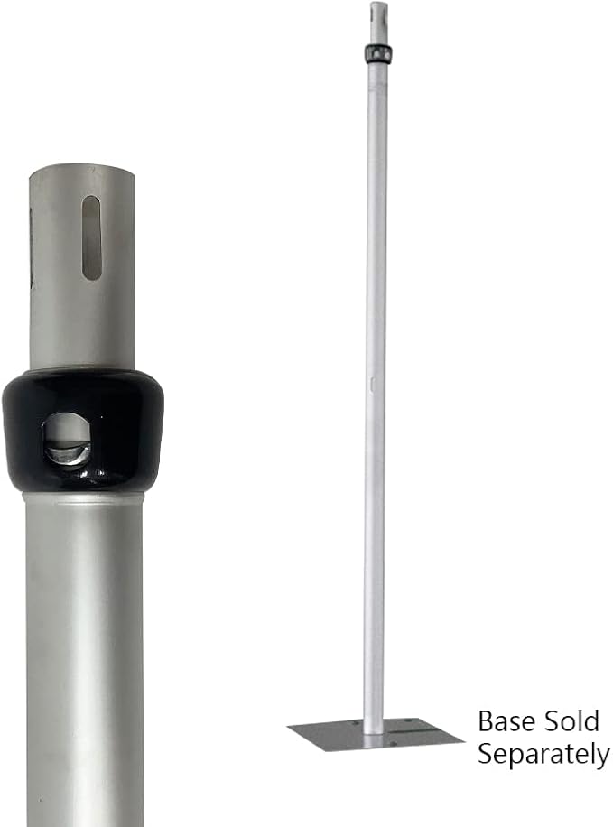 Portable Pipe and Drape Heavy Duty Backdrop Stand, ADJ Metal Frame and Heavy Metal Base for Wedding, Birthday Party, Photography Backdrop(1*VerticalBar 7-12FT)