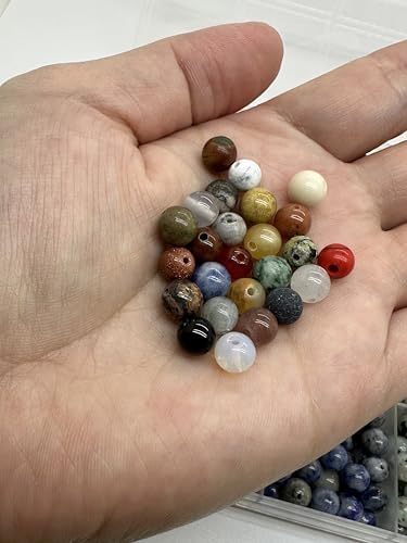6mm natural gemstone beads loose gemstone for jewelry, package contents