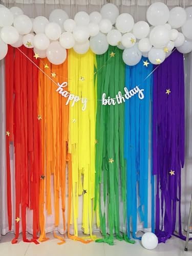 4 Rolls Crepe Paper Royal Blue Streamers – Perfect for Streamers Party Decorations, Wedding, Birthday, Graduation Party, Independence Day, Colored Decor, and DIY Craft Supplies(1.8 Inch x 82 Ft/Roll)