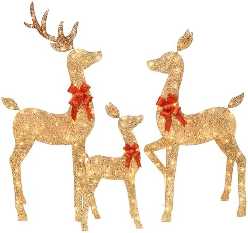 hoyechi 5 ft oversized christmas decorations outdoor lighted, view 9