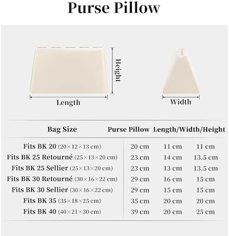 satin purse pillow insert for birkin 25, craie, front angle view