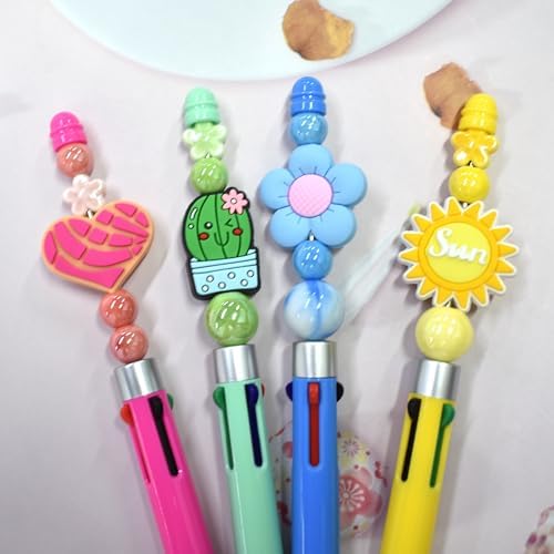 silicone focal beads bulk, different random mix collections, close-up detail