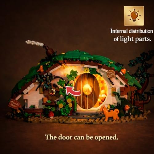 bag end dwarf hole building blocks set (1088, close-up detail