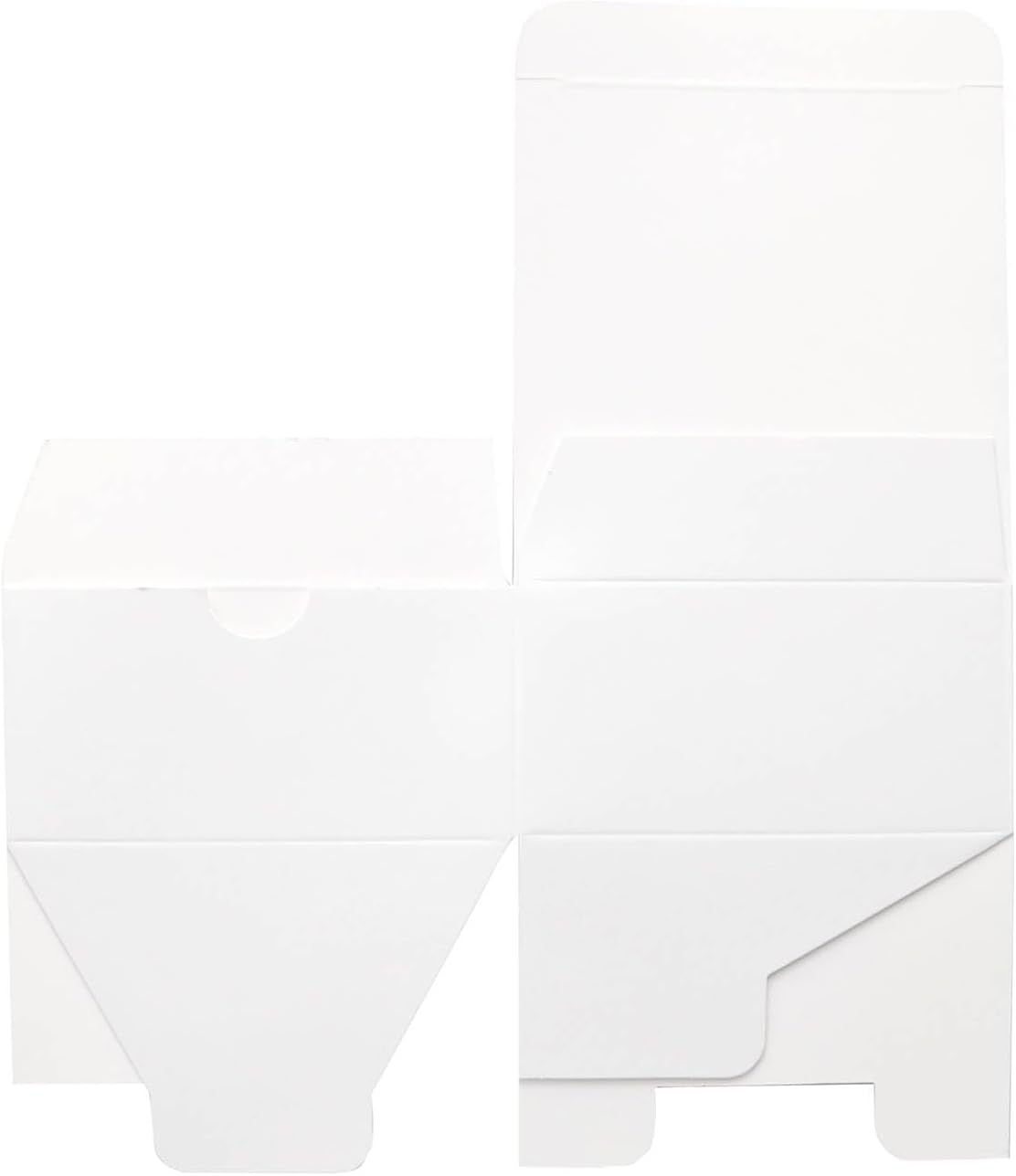 Efavormart 100 Pack 4"x4"x2" White Cake Favor Boxes, Versatile Sturdy Cardstock Candy Treat Gift Boxes for DIY Wedding and Event Decor
