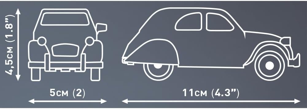 cobi citroen 2cv dolly vehicle building set, 85, close-up detail
