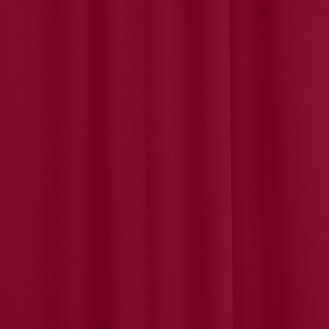 AK TRADING CO. 10 feet x 10 feet Polyester Backdrop Drapes Curtains Panels with Rod Pockets - Wedding Ceremony Party Home Window Decorations - Burgundy (DRAPE-5x10-BURGUNDY)