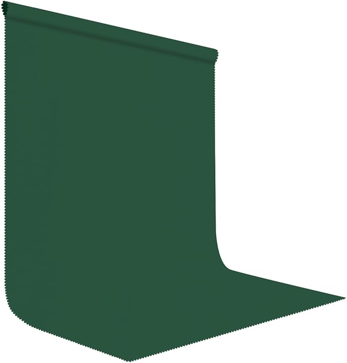 Dark Green Screen Backdrop 5x7FT Photography Green Background for Streaming Zoom, Photo Studio, Collapsible High Density Screen for Video Photography