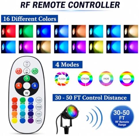 Halloween Spotlight Outdoor 15W with Remote Control 110V COB LED Spot Lights ...