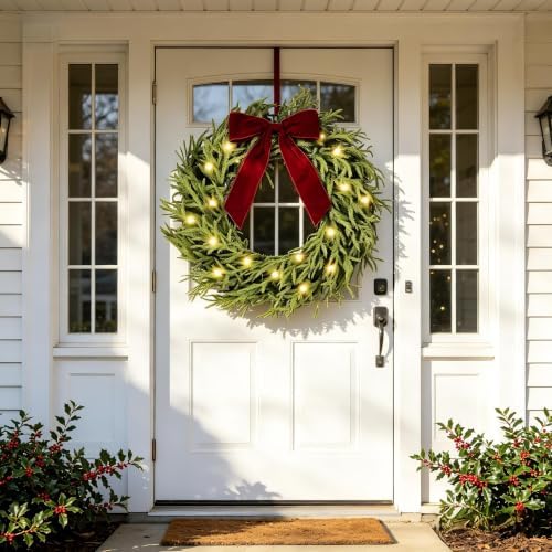 hiptree 30 inch lighted real touch norfolk christmas, view 10