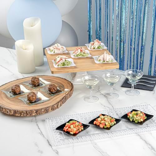 restaurantware-3 x 3 inch dessert plates, 100 small, side view