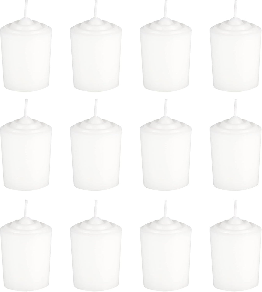 White Unscented 15 Hours Votive Candles